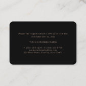 Modern & stijlvol - elke kleur - kortingsbon kortingskaartje (Achterkant)