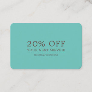 Modern & stijlvol - elke kleur - kortingsbon kortingskaartje