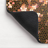 Modern stijlvol en Trendy Black en Yellow Pattern Muismat (Hoek)