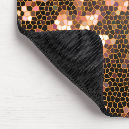 Modern stijlvol en Trendy Black en Yellow Pattern Muismat (Hoek)