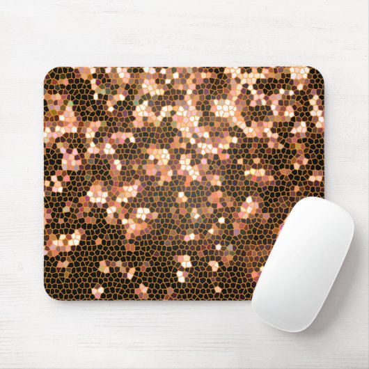 Modern stijlvol en Trendy Black en Yellow Pattern Muismat (Met muis)