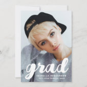 Modern Stijlvol fotoAfstuderen Aankondiging (Voorkant)