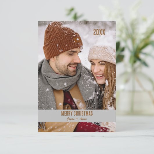 Modern stijlvol fotoelegant design kerstmis (Staand voorkant)