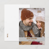 Modern stijlvol fotoelegant design kerstmis (Voorkant / Achterkant)