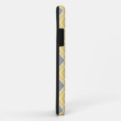 Modern stijlvol geel diamantpatroon Case-Mate iPhone case (Achterkant/rechts)