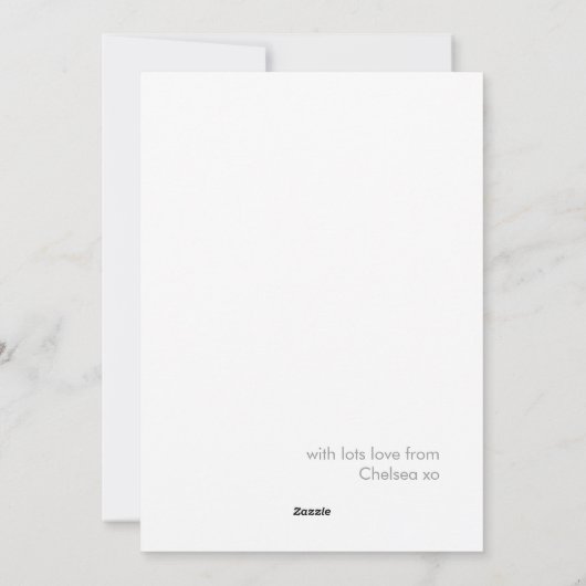 Modern Stijlvol Geel Grijs Happy Valentines Day Feestdagenkaart (Achterkant)