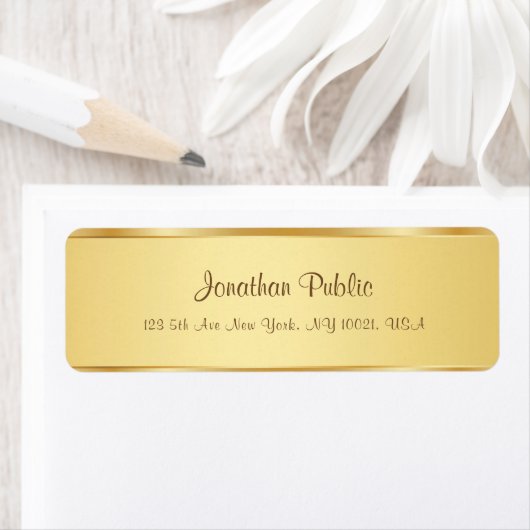 Modern stijlvol gekalligrafeerd script naam tekst  etiket (Insitu)