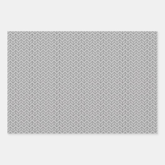 Modern stijlvol Geometric Line Pattern Inpakpapier Vel (Voorkant 3)