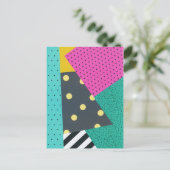 Modern stijlvol Geometric Lines Pattern Briefkaart (Staand voorkant)