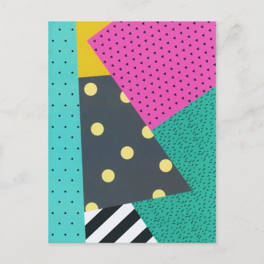 Modern stijlvol Geometric Lines Pattern Briefkaart (Voorkant)