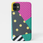 Modern stijlvol Geometric Lines Pattern Case-Mate iPhone Case (Achterkant)