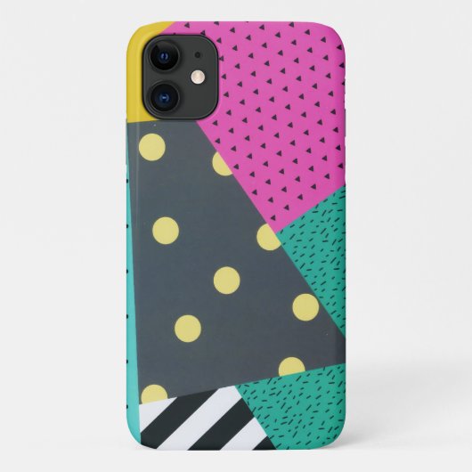 Modern stijlvol Geometric Lines Pattern Case-Mate iPhone Case (Achterkant)
