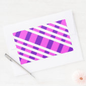 Modern stijlvol geruite patroon rechthoekige sticker (Envelop)