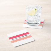 Modern Stijlvol Glamoureus Granny Pink Kartonnen Onderzetters (Insitu)