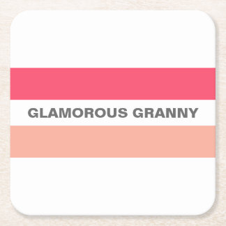 Modern Stijlvol Glamoureus Granny Pink Kartonnen Onderzetters