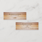 Modern stijlvol glitter Wood Mini Visitekaartje (Voorkant / Achterkant)