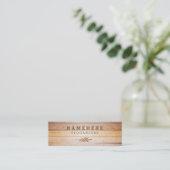 Modern stijlvol glitter Wood Mini Visitekaartje (Staand voorkant)