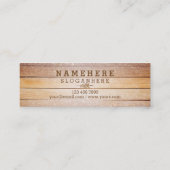 Modern stijlvol glitter Wood Mini Visitekaartje (Achterkant)