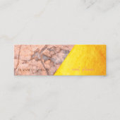 Modern stijlvol goud, marmer, geometrisch mini visitekaartje (Voorkant)