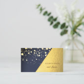 Modern stijlvol goud, Stippen, geometrisch Visitekaartje (Staand voorkant)