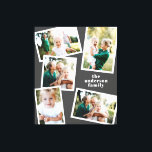 Modern stijlvol, grijs decor voor multi-fotofamili canvas afdruk<br><div class="desc">Moderne,  stijlvolle multifotoreporganisatie voor thuisgebruik. De moderne donkergrijze kleur kan worden veranderd.</div>