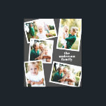 Modern stijlvol, grijs decor voor multi-fotofamili canvas afdruk<br><div class="desc">Moderne,  stijlvolle multifotoreporganisatie voor thuisgebruik. De moderne donkergrijze kleur kan worden veranderd.</div>