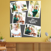 Modern stijlvol, grijs decor voor multi-fotofamili canvas afdruk (Insitu (Woonkamer))