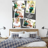 Modern stijlvol, grijs decor voor multi-fotofamili canvas afdruk (Insitu (Slaapkamer))