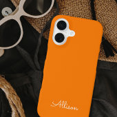 Modern stijlvol handgeschreven scriptmonogram iPhone 16 hoesje