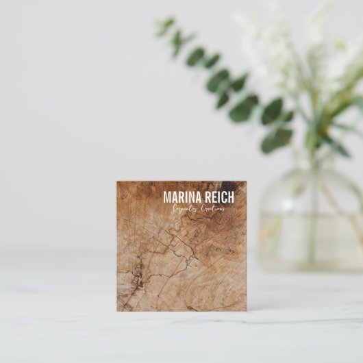 Modern stijlvol houtbewerkers Visitekaartje (Staand voorkant)