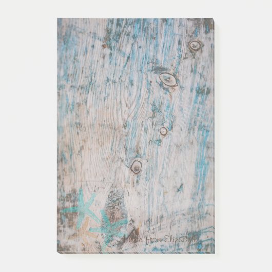 Modern Stijlvol, Houtextuur, Seastars Post-it® Notes (Voorkant)