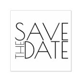 Modern stijlvol huwelijk sparen de datum  zelfinktende stempel (Design)