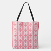 Modern stijlvol koraal roze patroon tote bag (Achterkant)