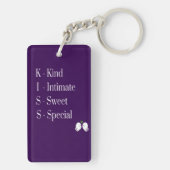 Modern - stijlvol " Kus " volledige vorm van Sleut Sleutelhanger (achterkant)