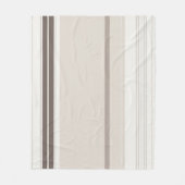 Modern Stijlvol Licht Donkerbruin Beige Pastel Kle Fleece Deken (Voorkant)