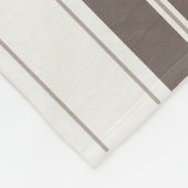 Modern Stijlvol Licht Donkerbruin Beige Pastel Kle Fleece Deken (Hoek)