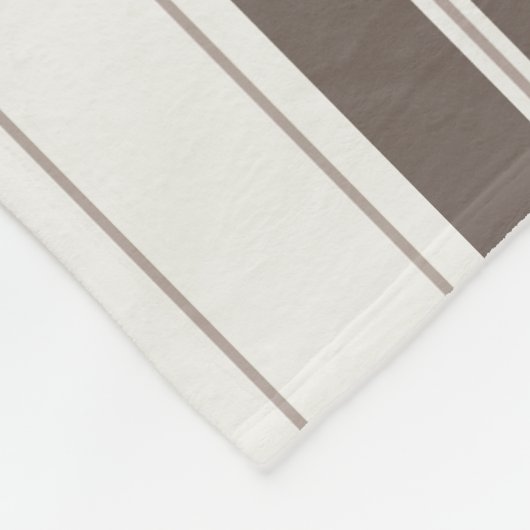 Modern Stijlvol Licht Donkerbruin Beige Pastel Kle Fleece Deken (Hoek)