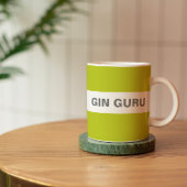 Modern Stijlvol Lime Green Gin Guru Koffiemok
