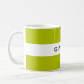 Modern Stijlvol Lime Green Gin Guru Koffiemok (Links)