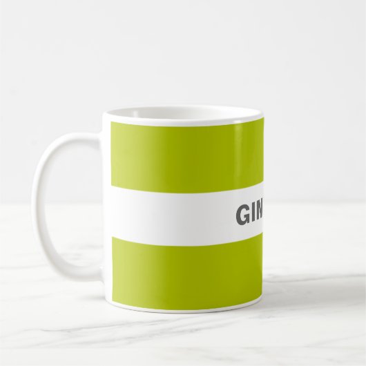 Modern Stijlvol Lime Green Gin Guru Koffiemok (Links)