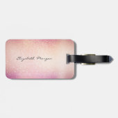 Modern stijlvol - lipsticks, glitter, persoonlijk bagagelabel (Achterkant horizontaal)