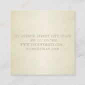 Modern Stijlvol, Makeup Kunstenaar, Lips Vierkante Visitekaartje (Achterkant)