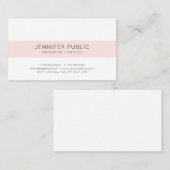 Modern stijlvol minimalistisch design trendy roze  visitekaartje (Voorkant / Achterkant)