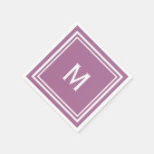 Modern stijlvol model aangepast monogram servetten (Hoek)