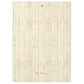 Modern stijlvol monogram  hout 2 klembord (Achterkant)
