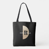Modern stijlvol monogram tote bag (Achterkant)