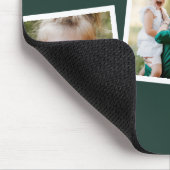 Modern stijlvol, multi-fotoreporenmodel, groen dec muismat (Hoek)