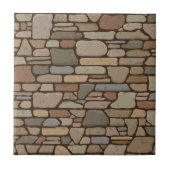 Modern stijlvol natuur steenpatroon Uniek Tegeltje (Voorkant)