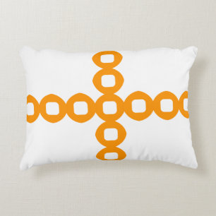 Modern stijlvol Oranje uniek ontwerp Accent Kussen