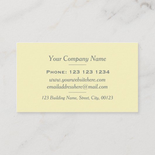 Modern stijlvol pasteelband striped visitekaartje (Achterkant)